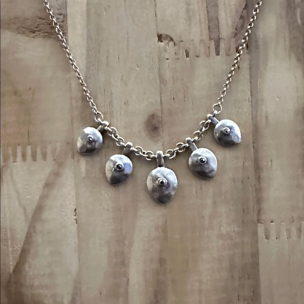 Lucky Brand Silver Fixed Pendant Necklace - Picture 2 of 3